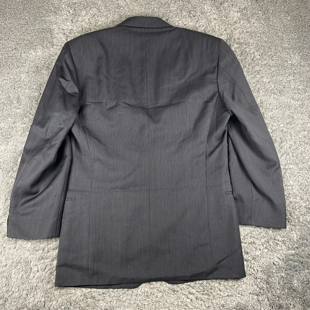 Mani by Giorgio Armani Blazer Mens 40R Grey Wool Pinstripe 2 Button Coat Italy